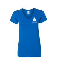 Load image into Gallery viewer, PROGRESS CLUB LADIES V-NECK T-SHIRT (LADIES)