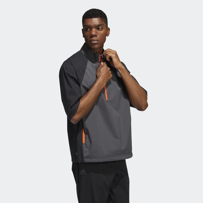 Adidas short sleeve windshirt sale