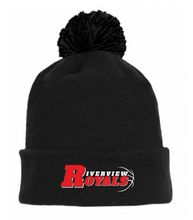 Load image into Gallery viewer, RMBA ROYALS CUFFED POM WINTER TOQUE
