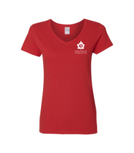 Load image into Gallery viewer, PROGRESS CLUB LADIES V-NECK T-SHIRT (LADIES)
