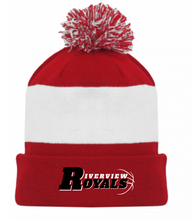 Load image into Gallery viewer, RMBA ROYALS CUFFED POM WINTER TOQUE
