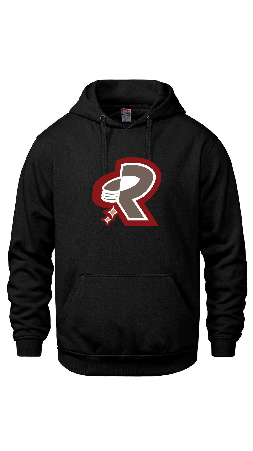 ROCKETS ADULT UNISEX PULLOVER ALT LOGO HOODED SWEATSHIRT