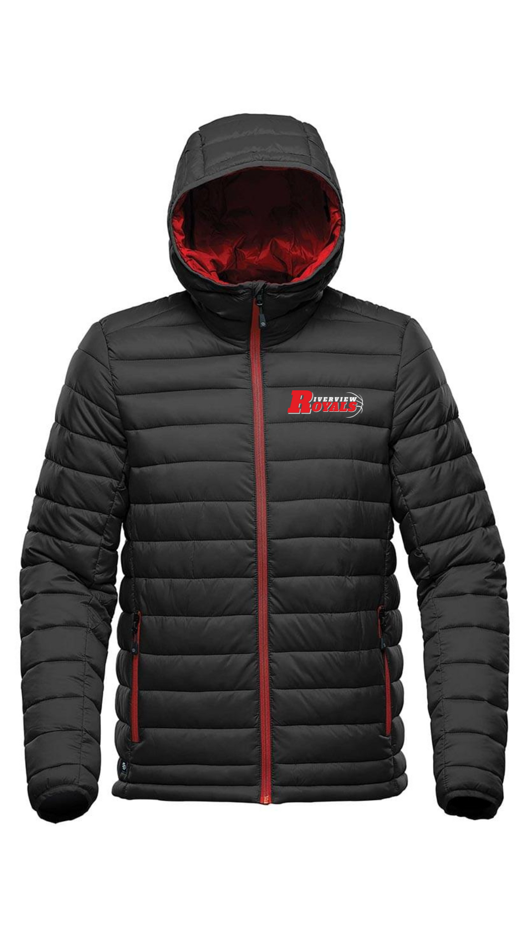 RMBA ROYALS MEN'S STORMTECH HOODED PUFFER JACKET