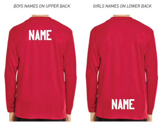 WARM-UP TOP NAME PERSONALIZATION