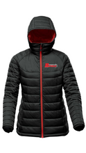 Load image into Gallery viewer, RMBA ROYALS WOMEN&#39;S STORMTECH HOODED PUFFER JACKET
