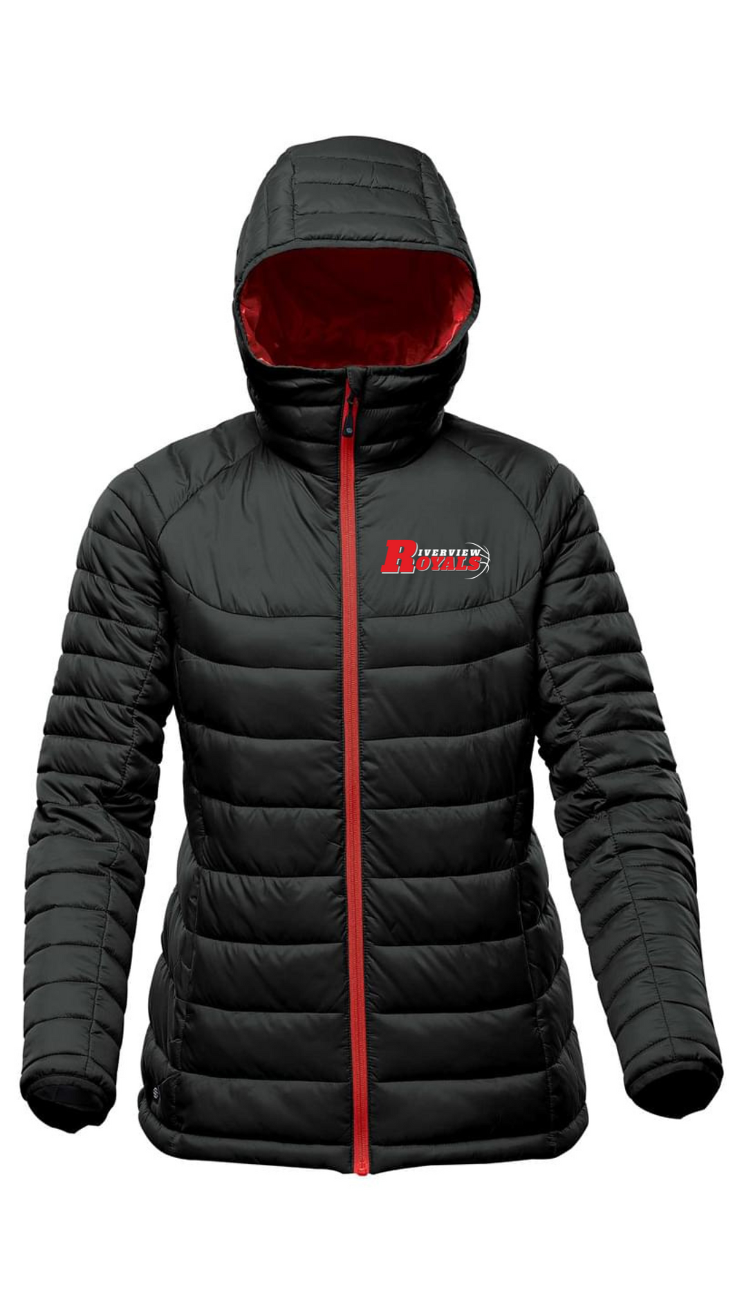 RMBA ROYALS WOMEN'S STORMTECH HOODED PUFFER JACKET